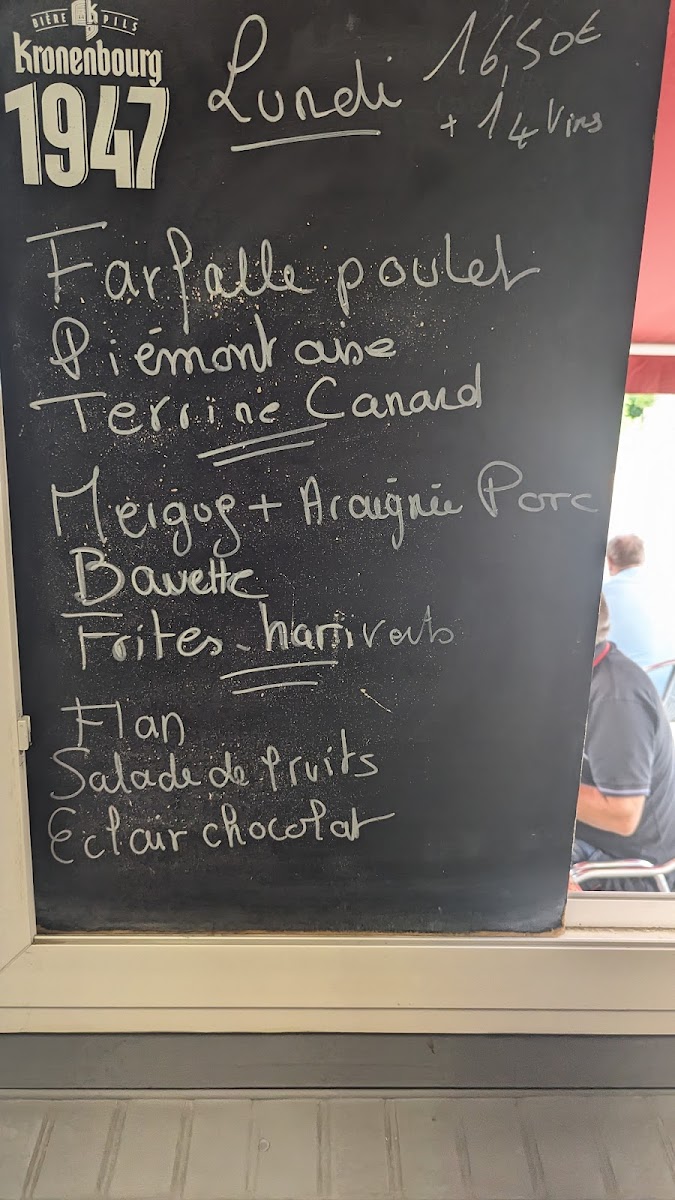 Menu Restaurant Chez Sophie-1